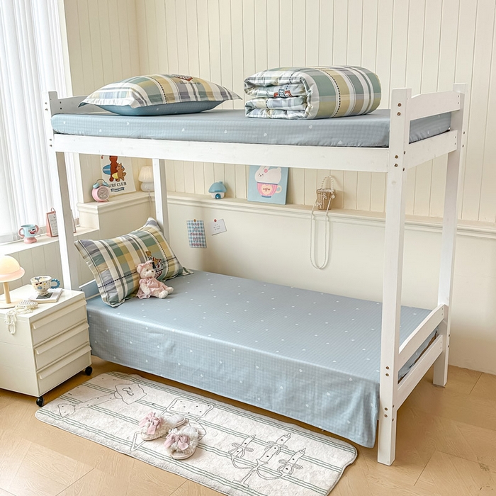 91家纺网 家纺一手货源 找家纺 2025新款学生宿舍全棉三件套 杰米熊