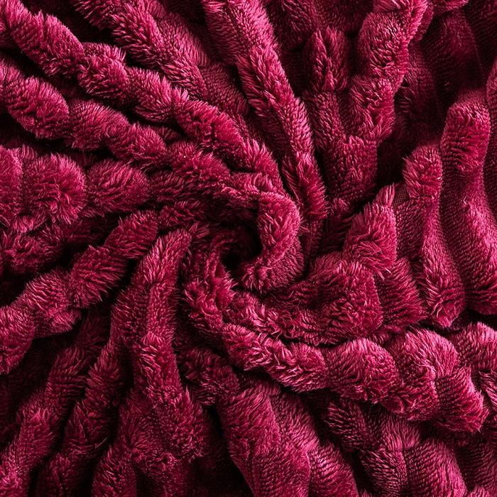 91家纺网 家纺一手货源 找家纺 楼兰公主 2025新款金龟绒多功能毛毯 金龟绒-酒红