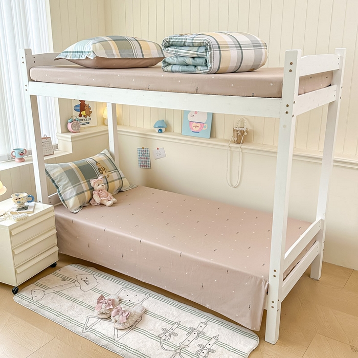 91家纺网 家纺一手货源 找家纺 2025新款学生宿舍全棉三件套 洛克熊