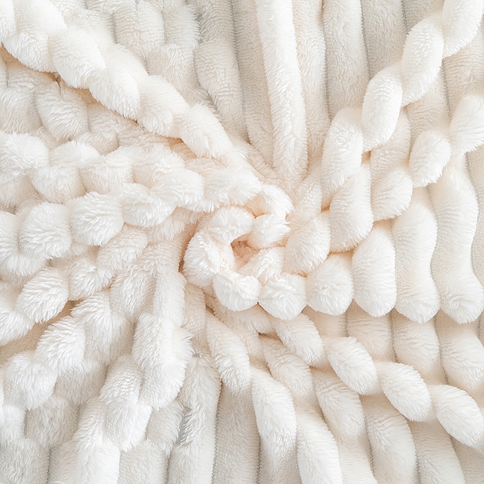 91家纺网 家纺一手货源 找家纺 楼兰公主 2025新款金龟绒多功能毛毯 金龟绒-米白