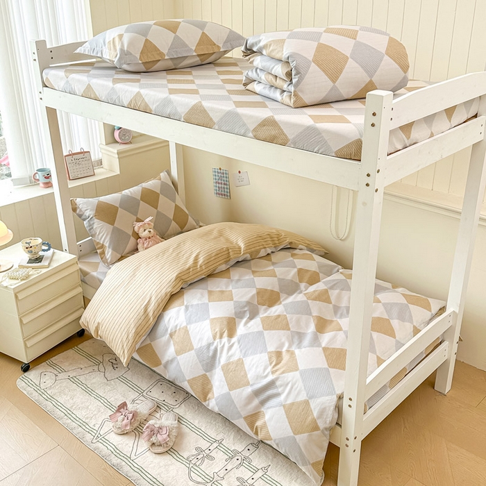 2025新款学生宿舍全棉三件套 瑞吉斯