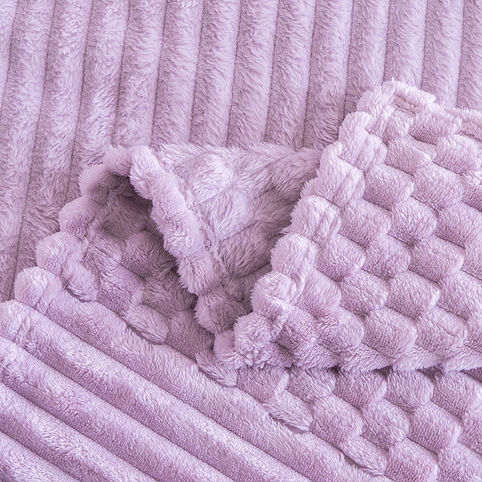 91家纺网 家纺一手货源 找家纺 楼兰公主 2025新款金龟绒多功能毛毯 金龟绒-紫色