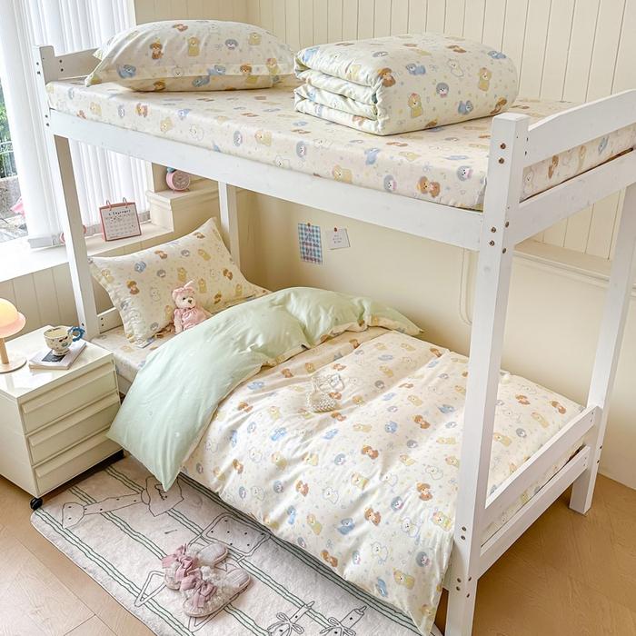 2025新款学生宿舍全棉三件套 童趣绘彩