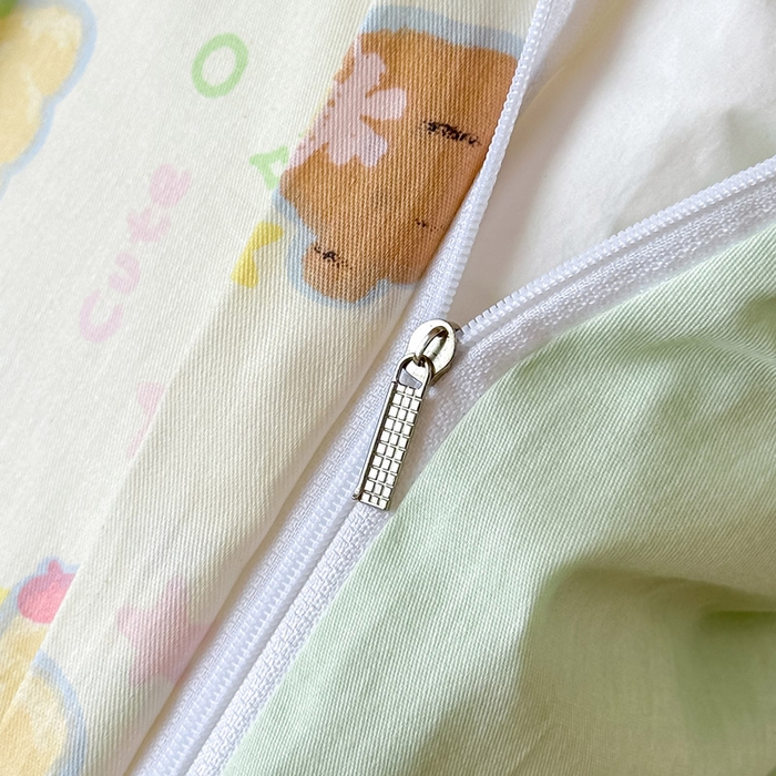 91家纺网 家纺一手货源 找家纺 2025新款学生宿舍全棉三件套 童趣绘彩