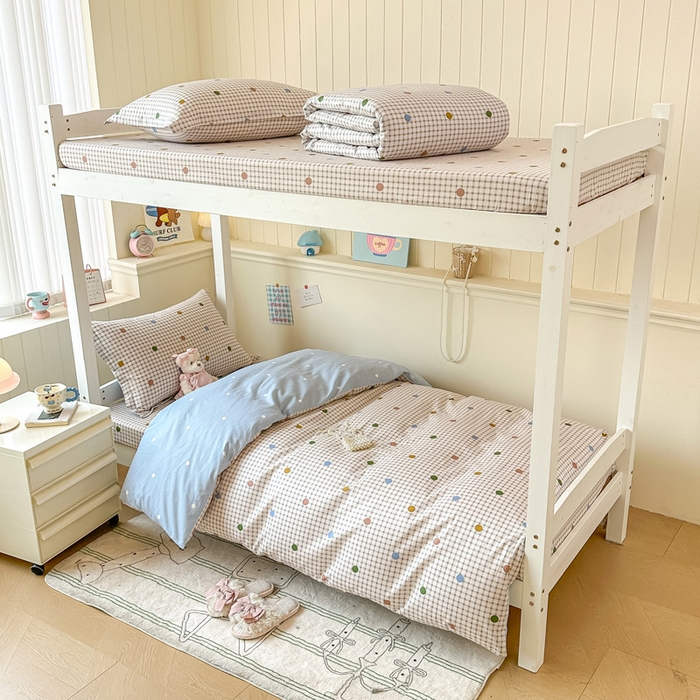 91家纺网 家纺一手货源 找家纺 2025新款学生宿舍全棉三件套 原点