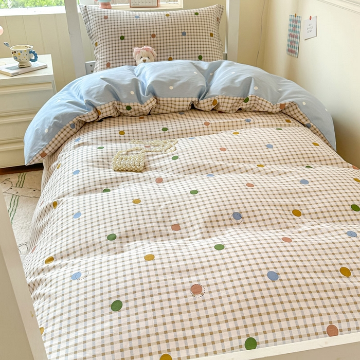 91家纺网 家纺一手货源 找家纺 2025新款学生宿舍全棉三件套 原点