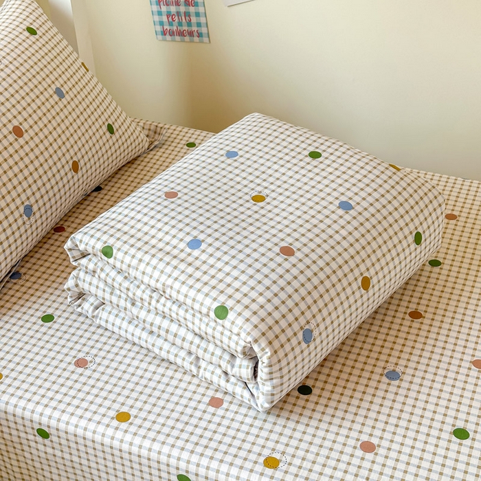 91家纺网 家纺一手货源 找家纺 2025新款学生宿舍全棉三件套 原点