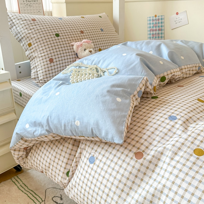 91家纺网 家纺一手货源 找家纺 2025新款学生宿舍全棉三件套 原点