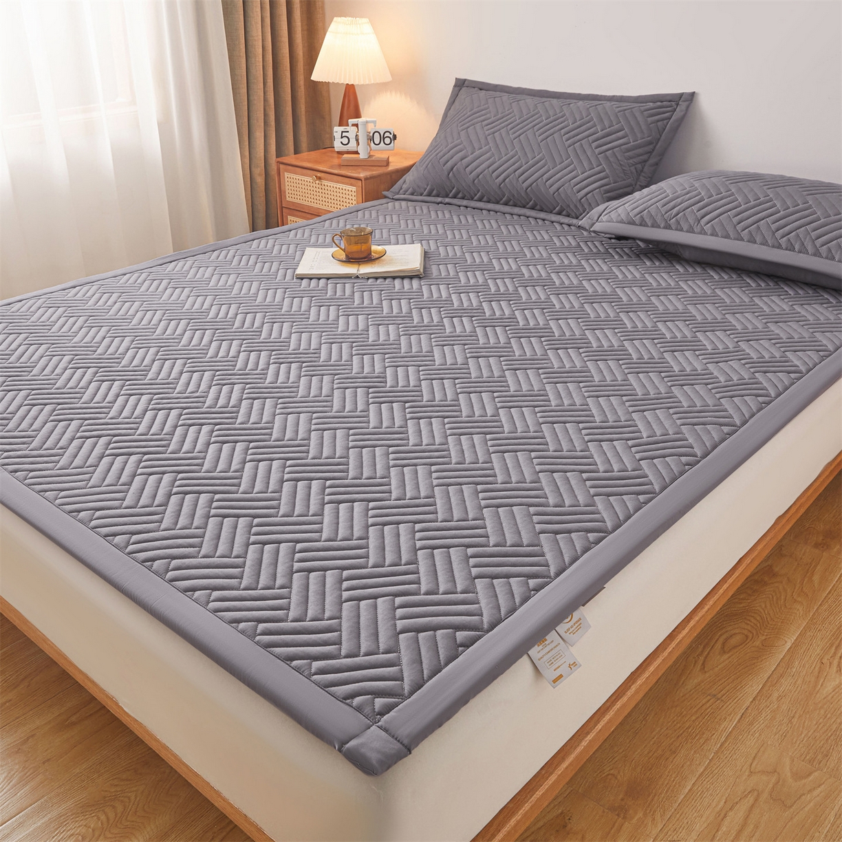 91家纺网 家纺一手货源 找家纺 （总）雯豆家纺 2025新品四季款加厚床褥垫子床垫保护垫四季通用