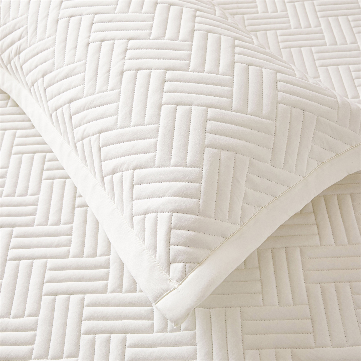 91家纺网 家纺一手货源 找家纺 雯豆家纺 2025新品四季款加厚床褥垫子床垫保护垫四季通用 摩登-月光白