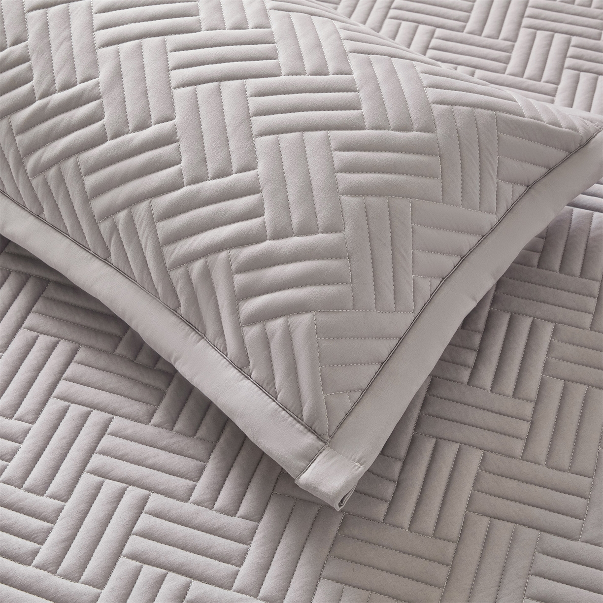 91家纺网 家纺一手货源 找家纺 雯豆家纺 2025新品四季款加厚床褥垫子床垫保护垫四季通用 摩登-暮云灰