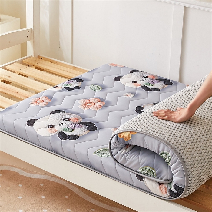 91家纺网 家纺一手货源 找家纺 （总）寐珂家纺 2025A类针织棉记忆棉床垫立体印花床垫宿舍学生床垫