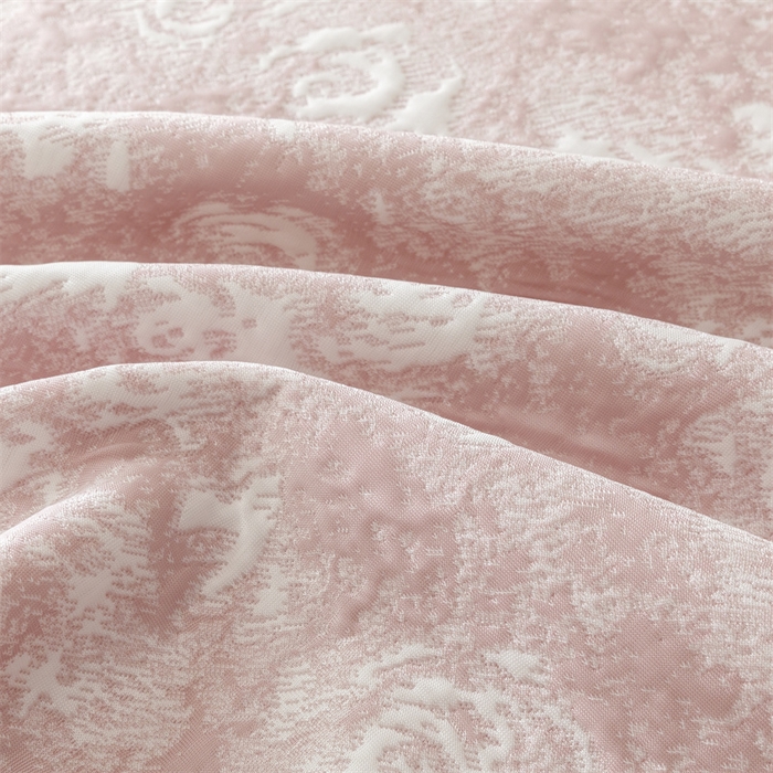 91家纺网 家纺一手货源 找家纺 好儿喜家纺 2025新款海洋丝凉感豆豆床裙凉席-缤纷玫瑰 缤纷玫瑰-粉