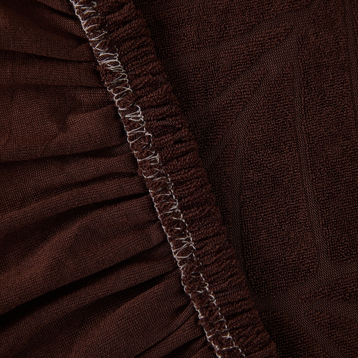 91家纺网 家纺一手货源 找家纺 逐日沙发套2025新款大树叶沙发床套 防水提花大树叶 -深咖