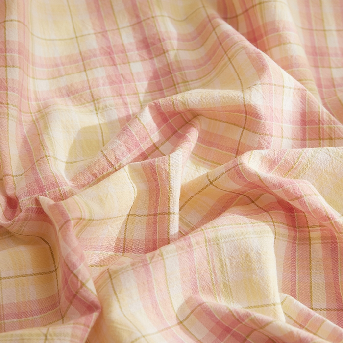 91家纺网 家纺一手货源 找家纺 DoDo 兜兜 2025新款全棉纯棉水洗棉系列单枕套【可定做尺寸】 曼达-粉