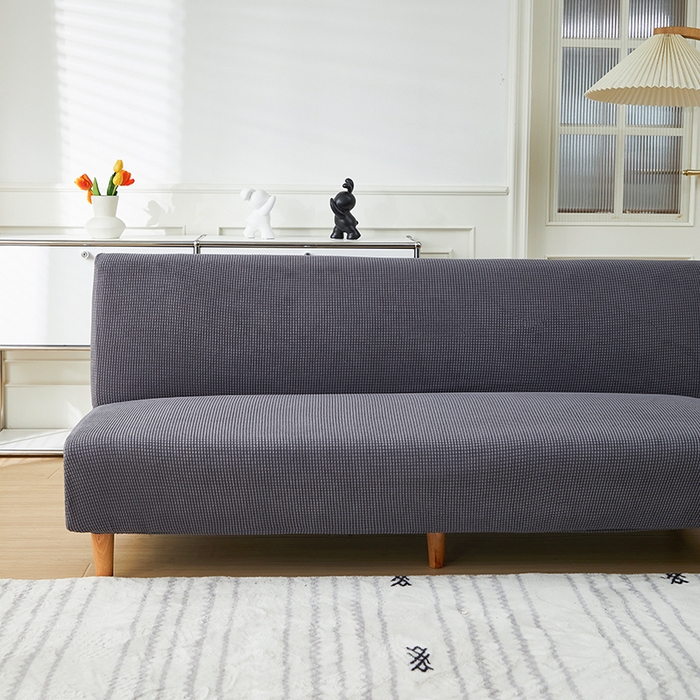 91家纺网 家纺一手货源 找家纺 逐日沙发套2025新款玉米绒沙发床套 深灰