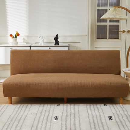 逐日沙发套2025新款玉米绒沙发床套 驼色