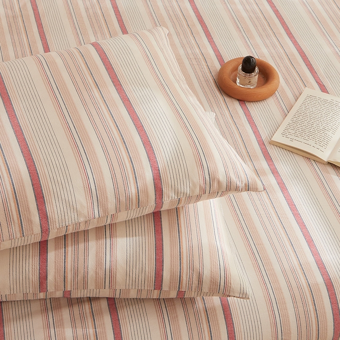 91家纺网 家纺一手货源 找家纺 DoDo 兜兜 2025新款全棉纯棉水洗棉系列单枕套【可定做尺寸】 米拉-棕