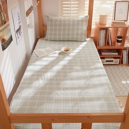 91家纺网 家纺一手货源 找家纺 （总）DoDo 兜兜 2025新款全棉纯棉水洗棉学生床笠【可定做尺寸】