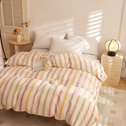 DoDo 兜兜 2025新款全棉纯棉水洗棉系列单被套【可定做尺寸】 里威-深咖