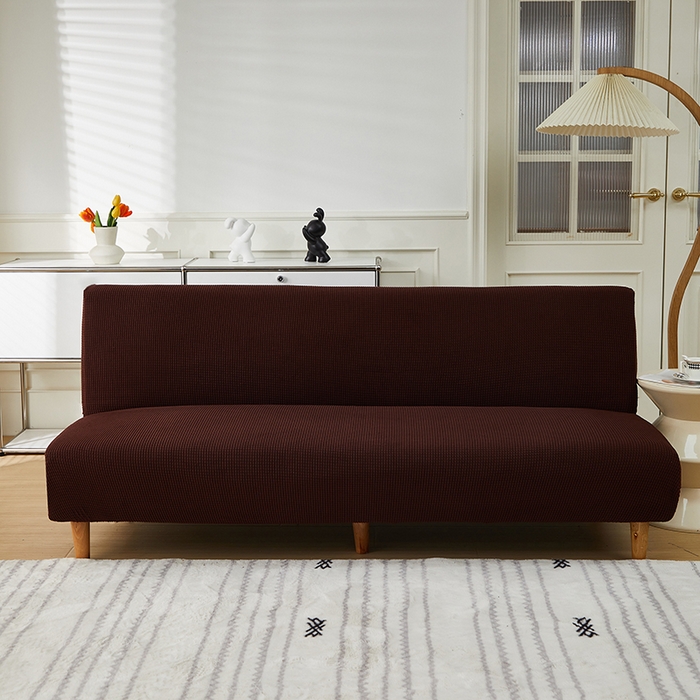 91家纺网 家纺一手货源 找家纺 逐日沙发套2025新款玉米绒沙发床套 深咖