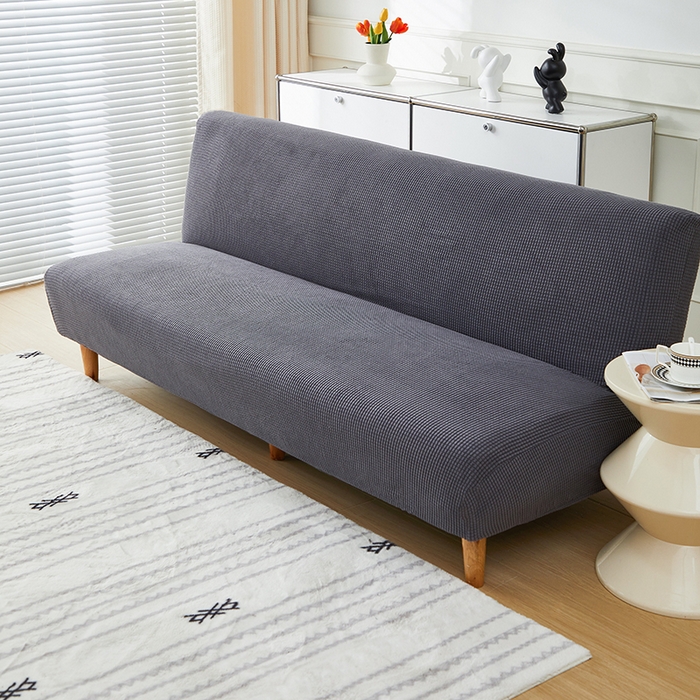 91家纺网 家纺一手货源 找家纺 逐日沙发套2025新款玉米绒沙发床套 深灰