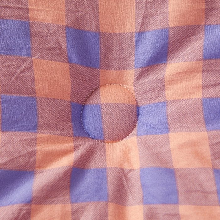 91家纺网 家纺一手货源 找家纺 美尔惠家纺 2025新款无印水洗棉格子春秋被冬被被子被芯学生季被芯 粉紫中格