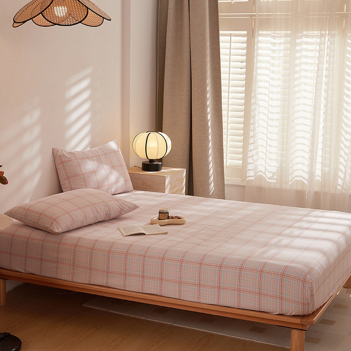 91家纺网 家纺一手货源 找家纺 DoDo 兜兜 2025新款全棉纯棉水洗棉大床床笠【可定做尺寸】 春野