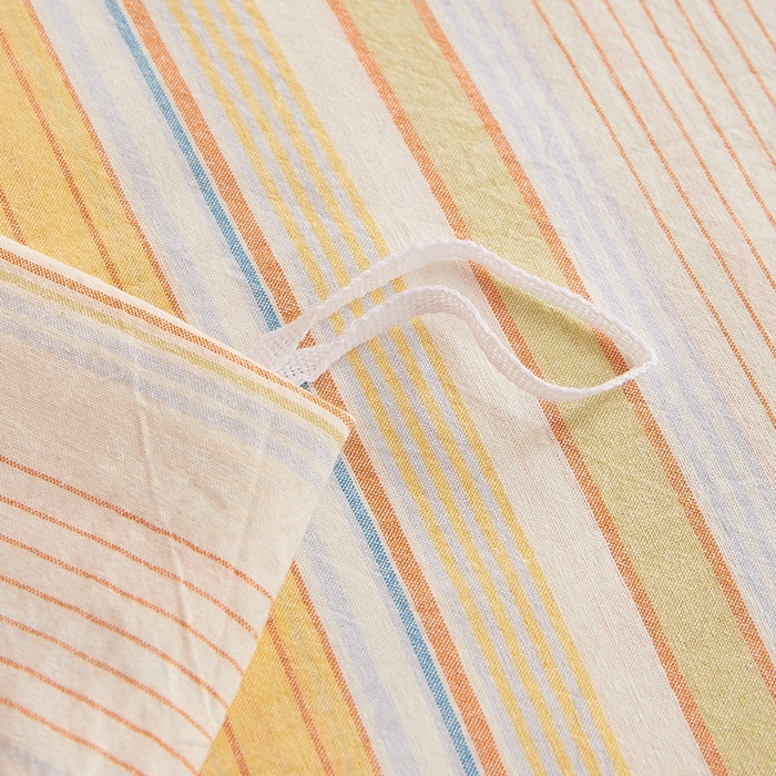 91家纺网 家纺一手货源 找家纺 DoDo 兜兜 2025新款全棉纯棉水洗棉系列单被套【可定做尺寸】 米拉-黄