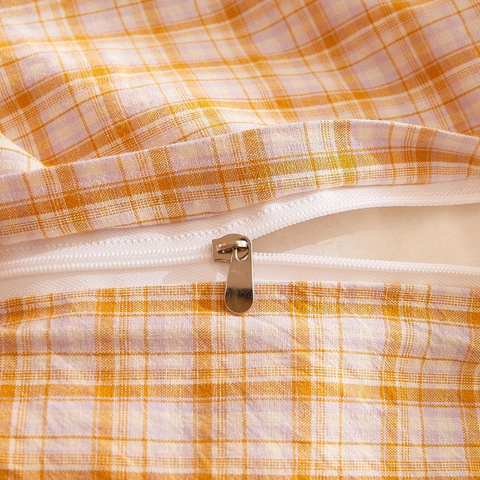 91家纺网 家纺一手货源 找家纺 DoDo 兜兜 2025新款全棉纯棉水洗棉系列单枕套【可定做尺寸】 米雅-黄