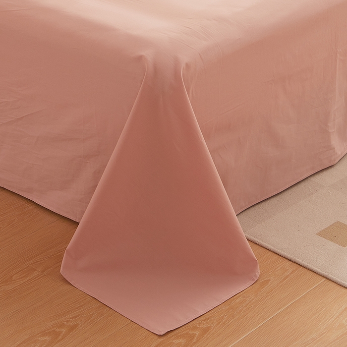 91家纺网 家纺一手货源 找家纺 DoDo 兜兜 2026新款全棉纯棉水洗棉系列单床单【可定做尺寸】 茶粉