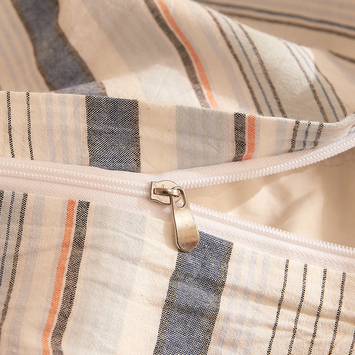 91家纺网 家纺一手货源 找家纺 DoDo 兜兜 2025新款全棉纯棉水洗棉系列单枕套【可定做尺寸】 米拉-蓝