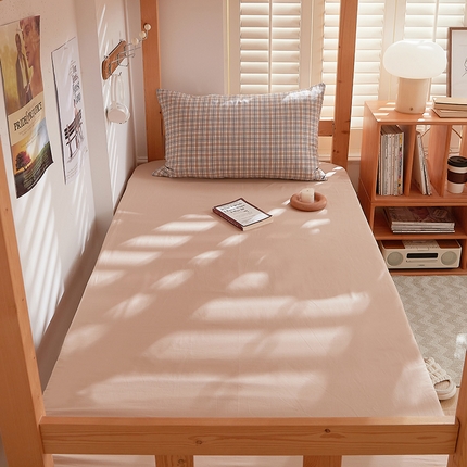 91家纺网 家纺一手货源 找家纺 （总）DoDo 兜兜 2025新款全棉纯棉水洗棉学生床笠【可定做尺寸】