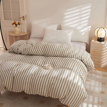 DoDo 兜兜 2025新款全棉纯棉水洗棉系列单被套【可定做尺寸】 北辰-灰