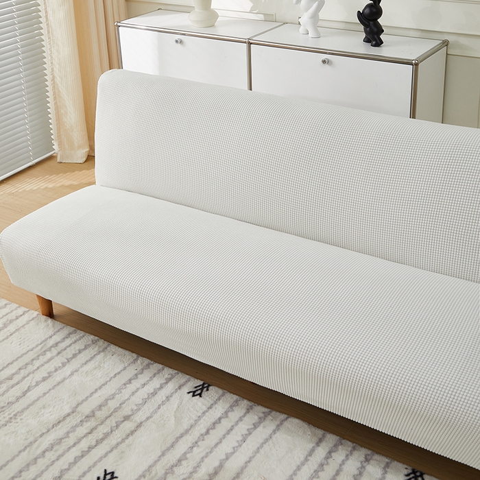 91家纺网 家纺一手货源 找家纺 逐日沙发套2025新款玉米绒沙发床套 白色