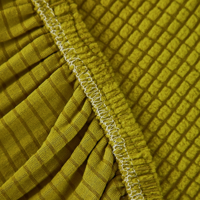 91家纺网 家纺一手货源 找家纺 逐日沙发套2025新款玉米绒沙发床套 翠绿黄