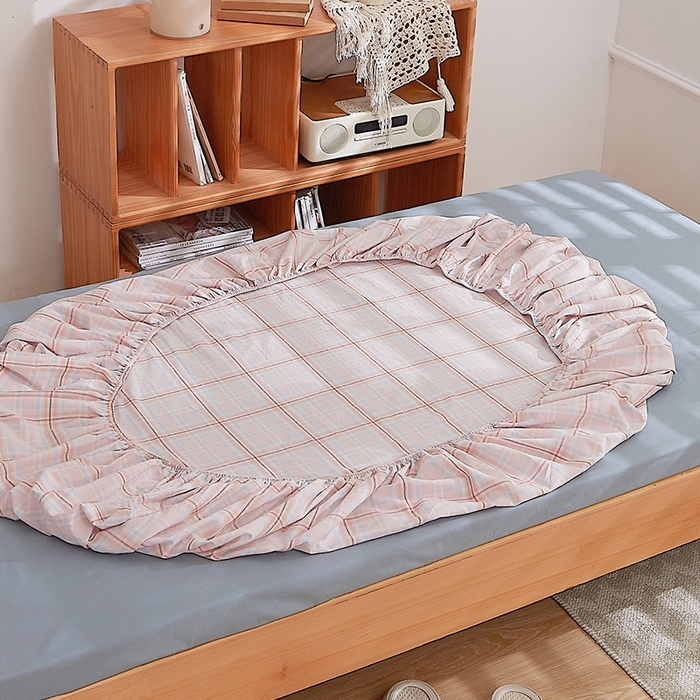 91家纺网 家纺一手货源 找家纺 DoDo 兜兜 2025新款全棉纯棉水洗棉学生床笠【可定做尺寸】 春野