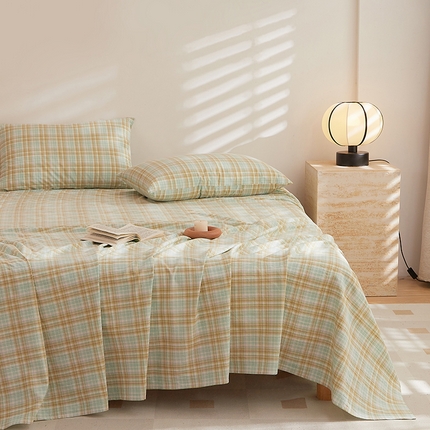 91家纺网 家纺一手货源 找家纺 （总）DoDo 兜兜 2025新款全棉纯棉水洗棉系列单床单【可定做尺寸】