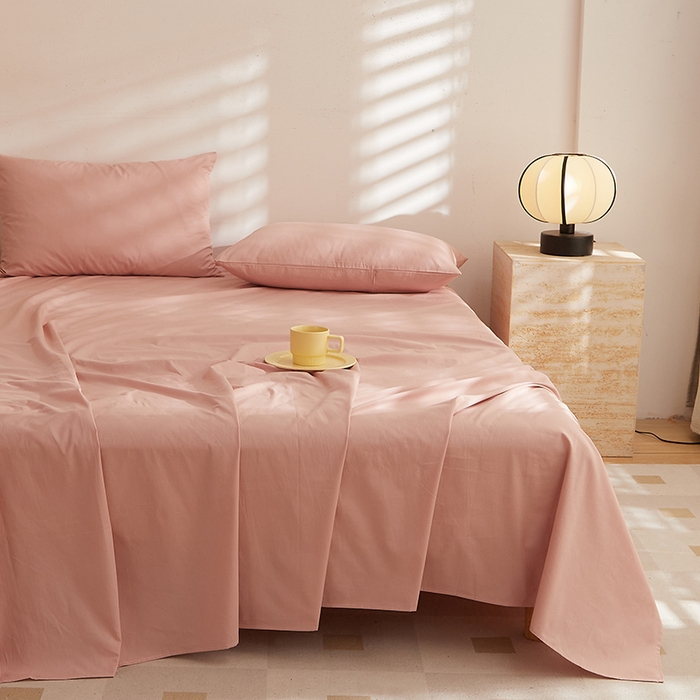 91家纺网 家纺一手货源 找家纺 DoDo 兜兜 2026新款全棉纯棉水洗棉系列单床单【可定做尺寸】 茶粉