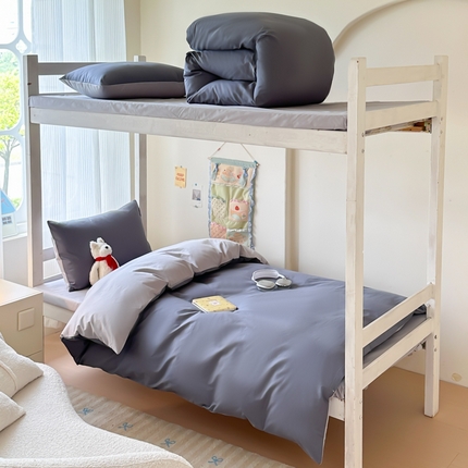 91家纺网 家纺一手货源 找家纺 （总）简冠家纺 2025新款13372全棉纯色学生三件套