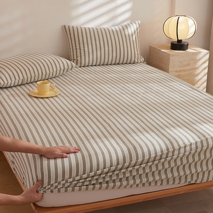 DoDo 兜兜 2025新款全棉纯棉水洗棉大床床笠【可定做尺寸】 北辰-灰