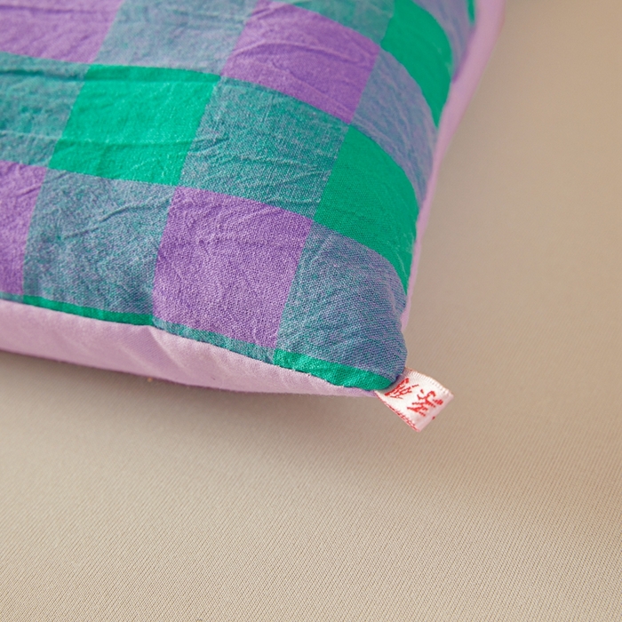 91家纺网 家纺一手货源 找家纺 美尔惠家纺 2025新款无印水洗棉格子春秋被冬被被子被芯学生季被芯 绿野中格