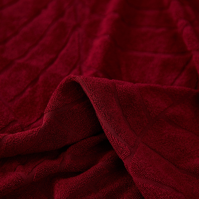 91家纺网 家纺一手货源 找家纺 逐日沙发套2025新款大树叶沙发床套 防水提花大树叶 -酒红