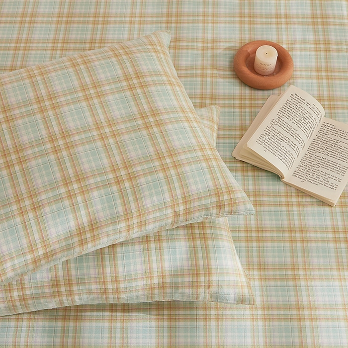 91家纺网 家纺一手货源 找家纺 DoDo 兜兜 2025新款全棉纯棉水洗棉大床床笠【可定做尺寸】 曼达-绿