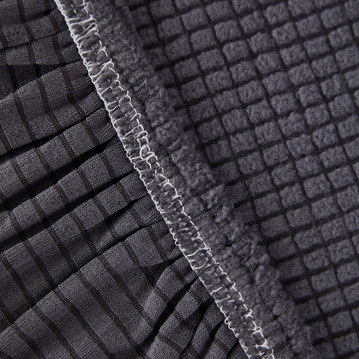 91家纺网 家纺一手货源 找家纺 逐日沙发套2025新款玉米绒沙发床套 深灰