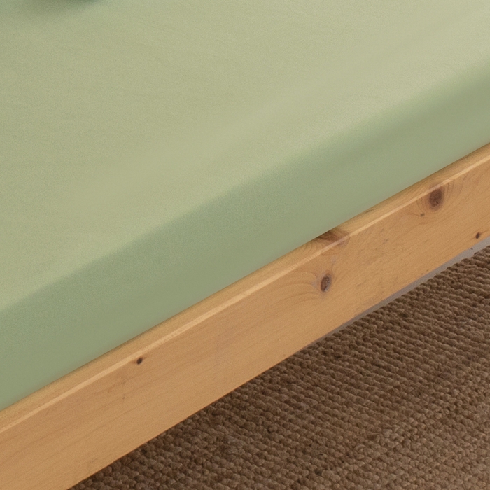 91家纺网 家纺一手货源 找家纺 暖季家纺2025新款无印风学生防水床笠 防水-青草绿