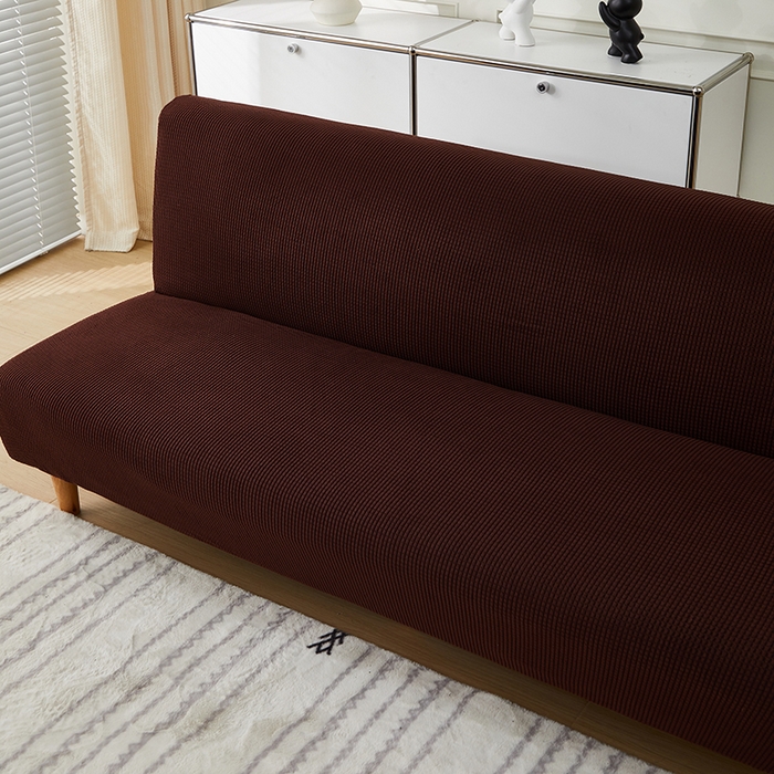 91家纺网 家纺一手货源 找家纺 逐日沙发套2025新款玉米绒沙发床套 深咖