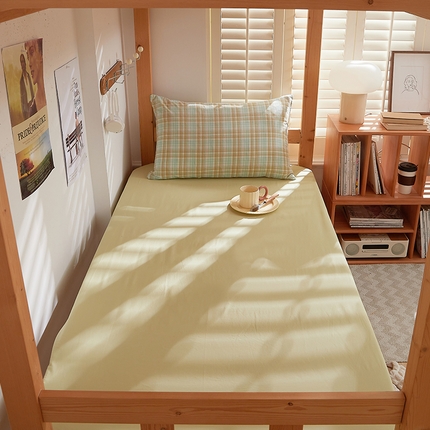 DoDo 兜兜 2025新款全棉纯棉水洗棉学生床笠【可定做尺寸】 豌豆青绿