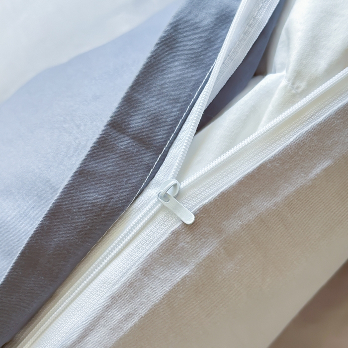 91家纺网 家纺一手货源 找家纺 简冠家纺 2025新款13372全棉纯色学生三件套 深灰+浅灰