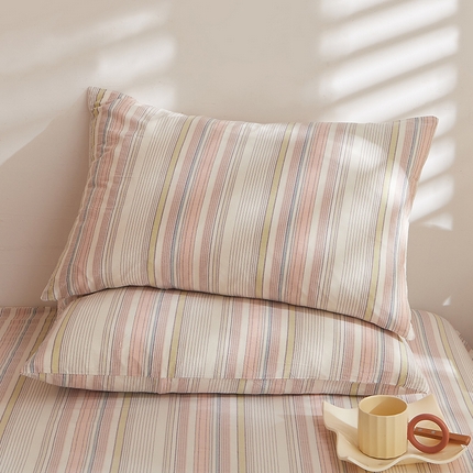 DoDo 兜兜 2025新款全棉纯棉水洗棉系列单枕套【可定做尺寸】 米拉-粉